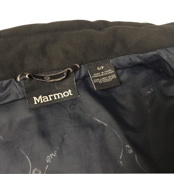 Marmot‎ Kitzbuhel Quilted Puffer Vest Full Zip Jacket Black Navy Women's Small - Picture 3 of 12